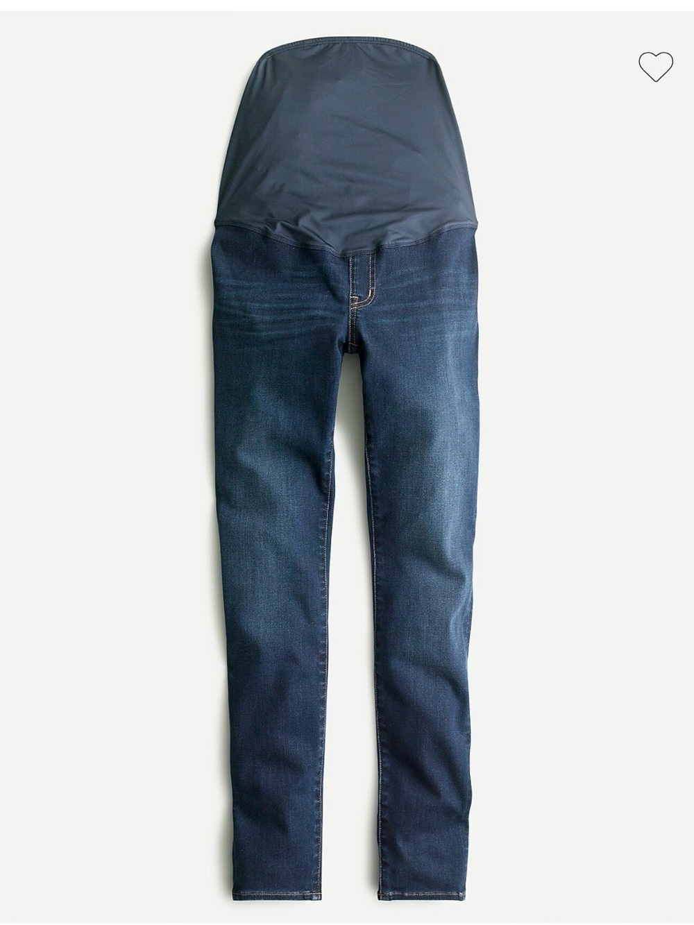 J. Crew Dark Blue Skinny Maternity Jeans with Overband